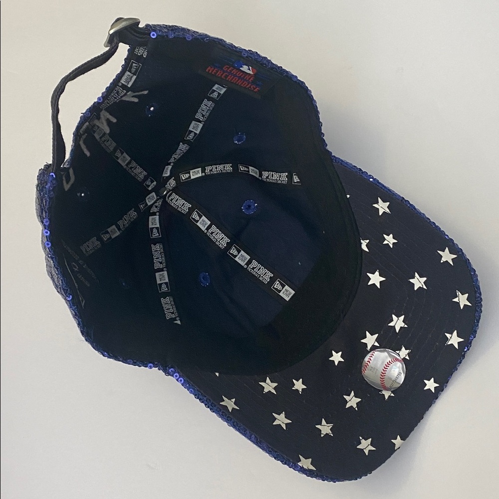 PINK Victoria's Secret MLB San Diego Padres Navy Sequin Cap - Picture 6 of 11